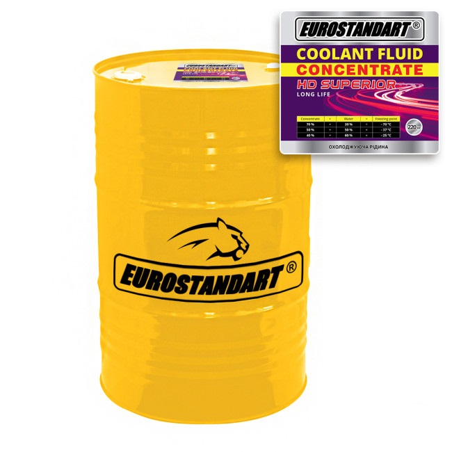Охолоджувальна рідина EUROSTANDART COOLANT FLUID HD SUPERIOR CONCENTRATE